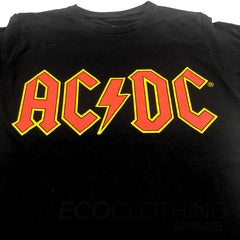 AC/DC T-Shirt Red Logo Black Mens Unisex Classic Rock Metal Tee New