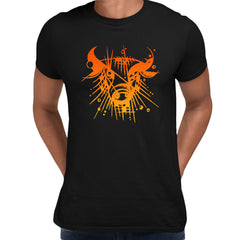 Abstract Picasso Bull Black T-Shirt 