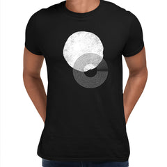 Geometric Circle Print T-Shirt Abstract Short Sleeve Round Neck Funny Tee Tops Unisex T-shirt