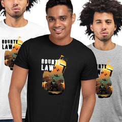 Bounty Law T-shirt Bobba Fett Mandalorian