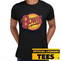 David Bowie T Shirt Diamond Dogs Vintage Black Mens Classic Rock Tee