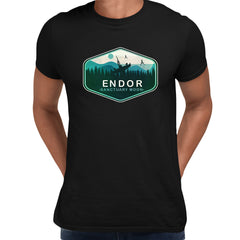 Travel to the Forest Moon with our Endor Black T-Shirt