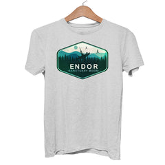 Travel to the Forest Moon with our Endor Grey T-Shirt