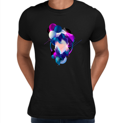 Floating 3D Fluid Abstract Geometric Elements Unique T-Shirt