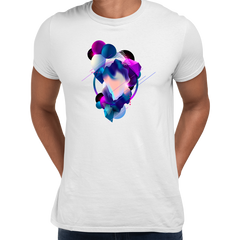 Floating 3D Fluid Abstract Geometric Elements Unique T-Shirt