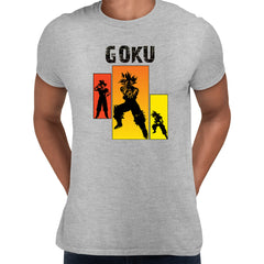 Goku Dragon Ball TV Manga Grey T-shirt