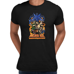 Gold Axe Nostalgia 8-bit Retro Game T-shirt