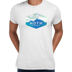 Hoth Frozen Planet White T-Shirt for Star Wars Fans - Classic Retro Tee in Adults Sizes