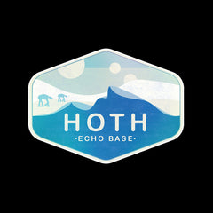 Hoth Frozen Planet T-Shirt for Star Wars Fans - Classic Retro Tee in Adults Sizes