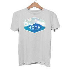 Hoth Frozen Planet Grey T-Shirt for Star Wars Fans - Classic Retro Tee in Adults Sizes