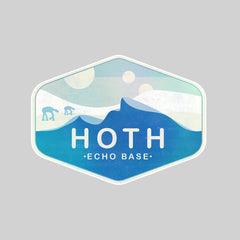 Hoth Frozen Planet T-Shirt for Star Wars Fans - Classic Retro Tee in Adults Sizes