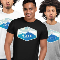 Hoth Frozen Planet T-Shirt for Star Wars Fans - Classic Retro Tee in Adults Sizes