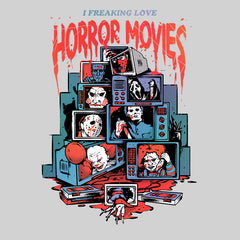 Tričko Love Horror Movies Sarkastické Funny Creative tričko