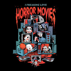 Tričko Love Horror Movies Sarkastické Funny Creative tričko