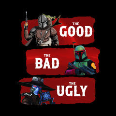 The Good The Bad The Ugly Star Wars Mando Bobba Fett Cad Bane T-shirt