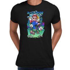 Mario Run Retro Nostalgia 8-bit Gaming T-shirt