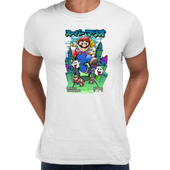 Mario Run Retro Nostalgia 8-bit Gaming T-shirt