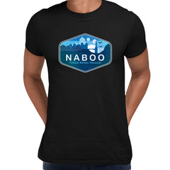 Naboo Planet Star Wars Black T-shirt - Perfect for Fans of the Universe