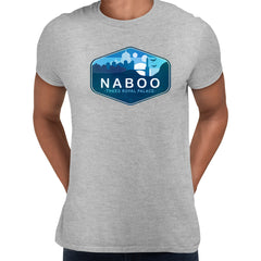 Naboo Planet Star Wars Grey T-shirt - Perfect for Fans of the Universe