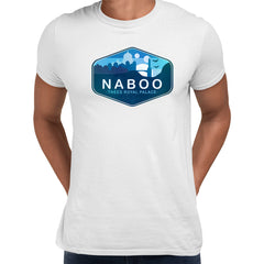 Naboo Planet Star Wars White T-shirt - Perfect for Fans of the Universe