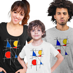 Neo Plasticism Art Tee Typography Unisex T-shirt