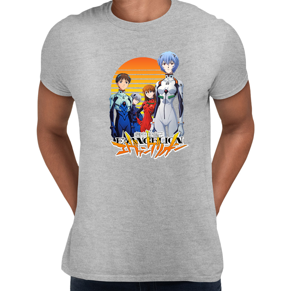 Neon Genesis Evangelion Mountain Montage T-shirt Unisex Tee