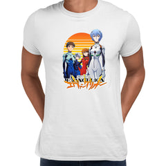 Neon Genesis Evangelion Mountain Montage T-shirt Unisex Tee