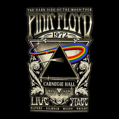 Pink Floyd T Shirt Carnegie Hall 1972 Licensed Mens Black Syd Barrett