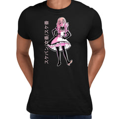 Stem Punk Black T-shirt Anime Manga Dress Girl Japanese