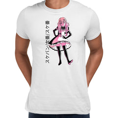 Stem Punk White T-shirt Anime Manga Dress Girl Japanese