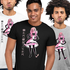 Stem Punk Black T-shirt Anime Manga Dress Girl Japanese