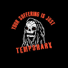 Sarcastic Suffering Funny T-shirt Spooky Skull Dark Tee