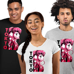 Tokio Anime T-shirt Girl Manga Japanese Shoji