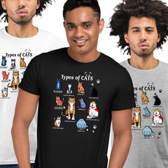 Type of Cats Funny Animal T-shirt