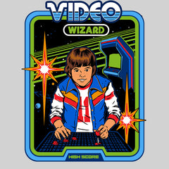 Video Wizard t-Shirt Twisted nostalgia Arcade Game Steven Rhodes