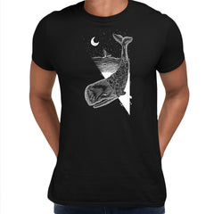 Whale double exposure surreal Abstract Unique T-Shirt