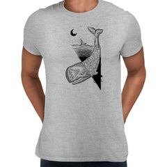 Whale double exposure surreal Abstract Unique T-Shirt