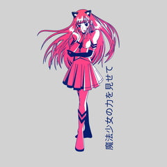 Mahou Shoujo Black T-shirt Magical Girl Manga Japan Geek Tee