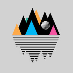 Mountain Geometry Design Composition Unisex T-shirt Minimal design