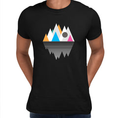 Mountain Geometry Design Composition Unisex T-shirt Minimal design