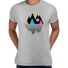 Mountain Geometry Design Composition Unisex T-shirt Minimal design