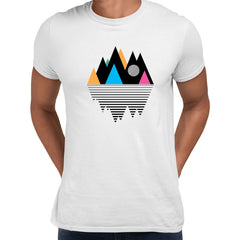 Mountain Geometry Design Composition Unisex T-shirt Minimal design